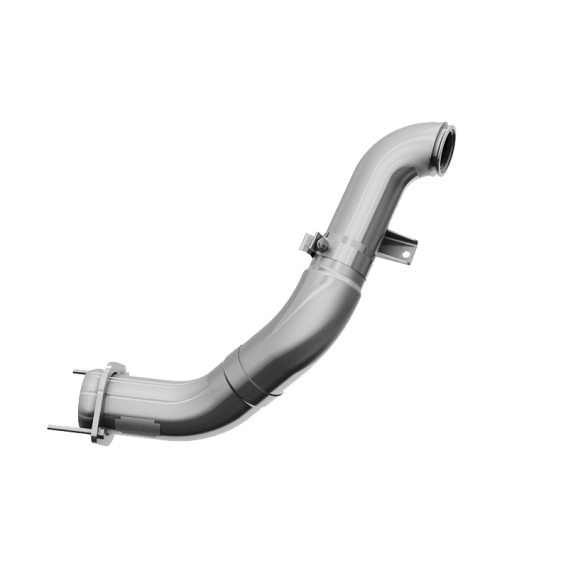 4 Inch Turbo Down Pipe Aluminized Steel For 11-15 Ford 6.7L Powerstroke MBRP