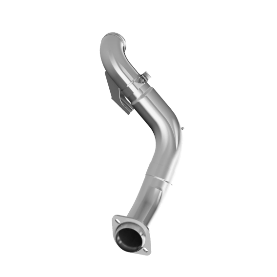 4 Inch Turbo Down Pipe Aluminized Steel For 15-16 Ford 6.7L Powerstroke Non Cab and Chassis Only ...