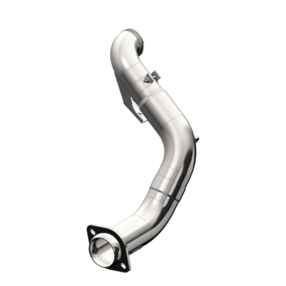 4 Inch Turbo Down Pipe For 15-16 Ford 6.7L Powerstroke Non Cab and Chassis Only T409 Stainless St...