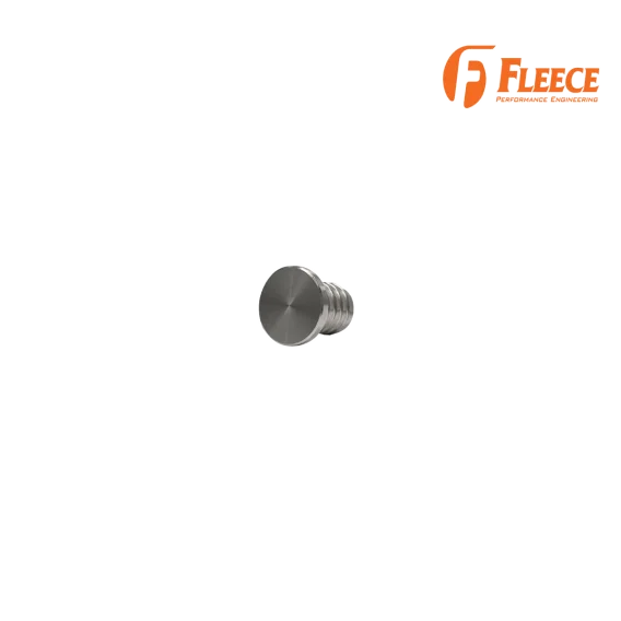 1/2 Inch Billet Aluminum Universal Block Off Plug Fleece Performance Front View