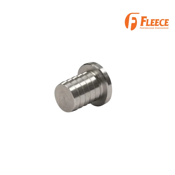 1/2 Inch Billet Aluminum Universal Block Off Plug Fleece Performance Side View