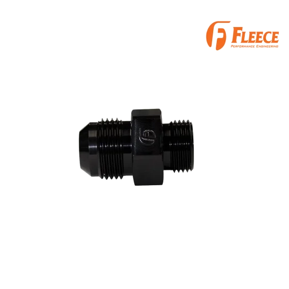 -10 to 3/4 Inch-16 Straight Male Black w/ O-Ring Fleece Performance