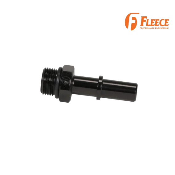 1/2 Inch Quick Connect to 3/4 Inch-16 O-ring (-8 AN) Fleece Performance Side View