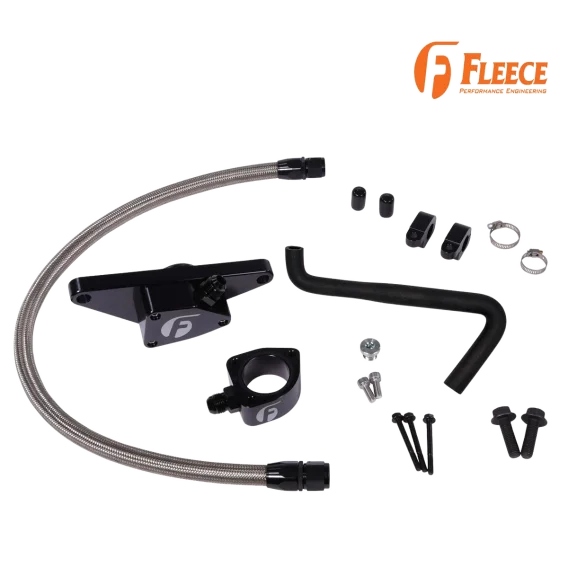 Cummins Coolant Bypass Kit Auto Trans with Stainless Steel Braided Line 2006-2007 Dodge/Ram 2500/...