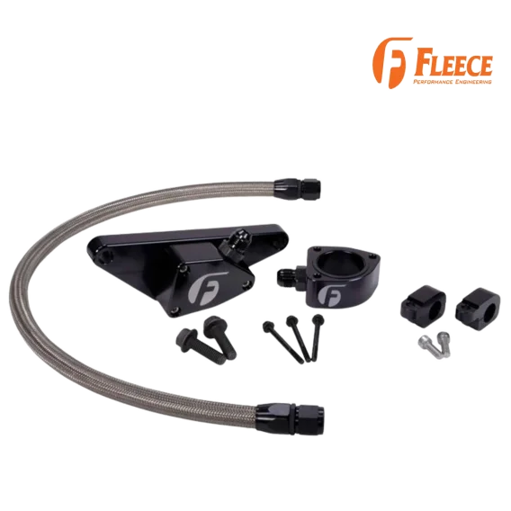 Cummins Coolant Bypass Kit Manual Transmission w/ Stainless Steel Braided Line 2003-2007 Dodge Ra...