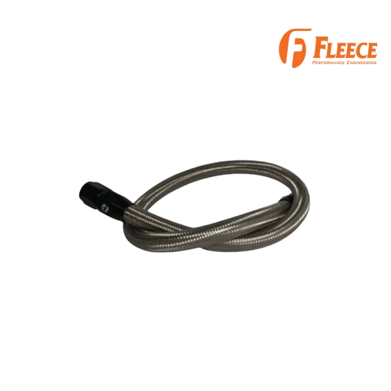 34.5 Inch Common Rail & VP44 Cummins Coolant Bypass Hose Stainless Steel Braided 1998.5-2018 Ram ...