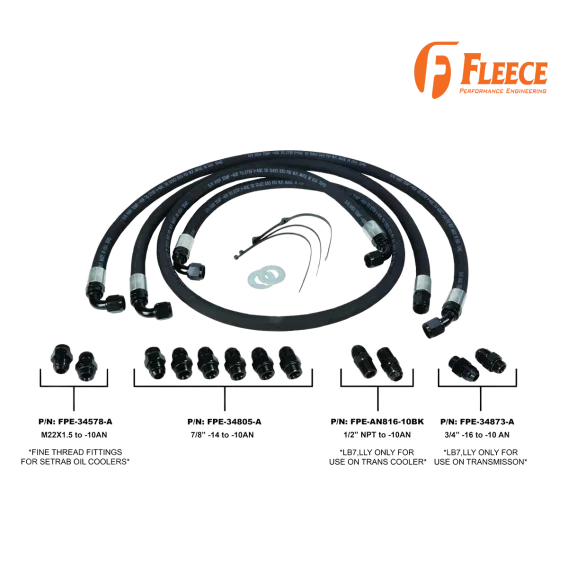 Allison Transmission Cooler Lines For 2001-2005 GM 2500/3500HD LB7-LLY Fleece Performance