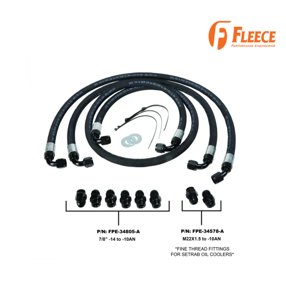 Allison Transmission Cooler Lines For 2006-2010 GM 2500/3500 HD Duramax LBZ-LMM Fleece Performanc...