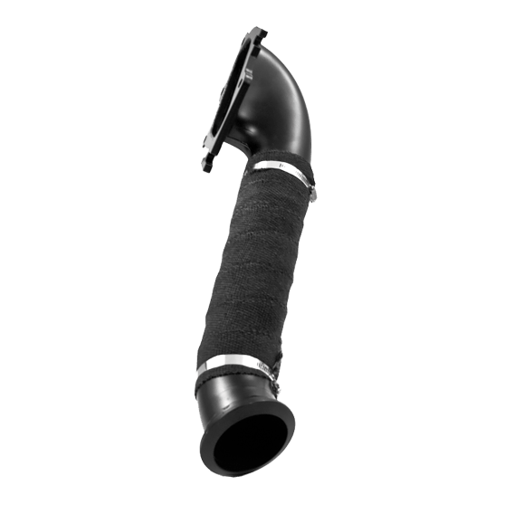 3 Inch Turbo Down Pipe For 01-04 Silverado/Sierra Duramax 2500/3500 Armor BLK Series MBRP