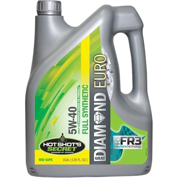 Hot Shot's Secret Gray Diamond 5W40 Euro Engine Oil, a premium synthetic lubricant