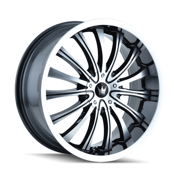 Hype 351 GBM Gloss Black / Machined Face-Machined-Lip