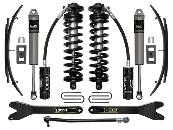 ICON 2023 Ford F-250/F-350 4WD, 2.5-3" Lift, Stage 2 Coilover Conversion System w/ Radius Arms & ...