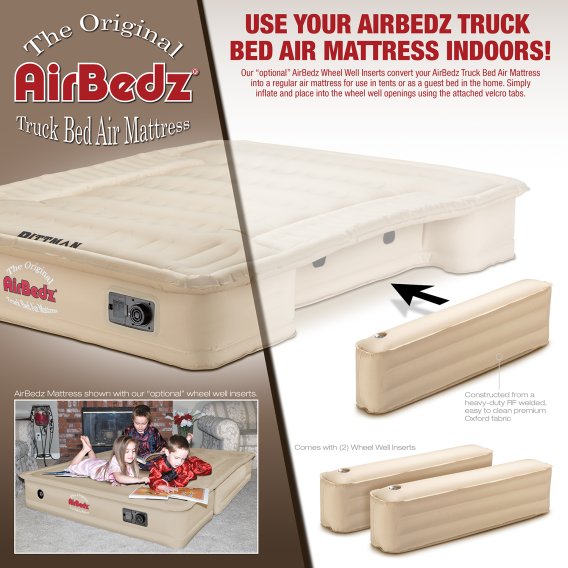 AirBedz Tan by Pittman Outdoors - Original Inflatable Wheel WellSide Inserts - Fits PPI 501 - PPI...