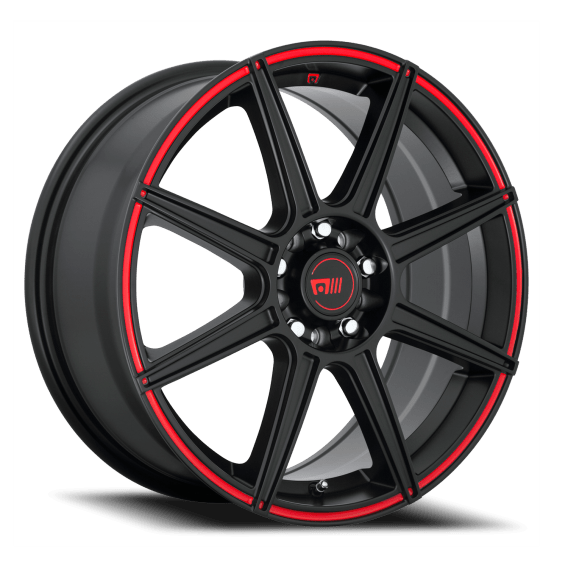 MR142 CS8 SBR Satin Black / Red Stripe