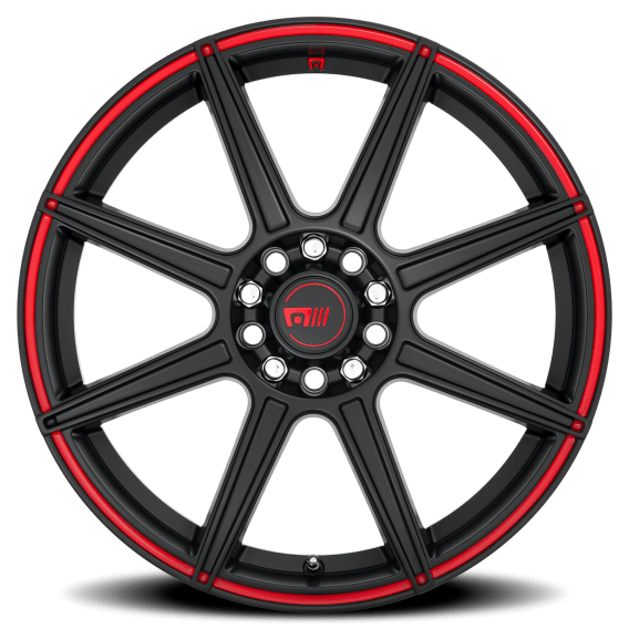 MR142 CS8 SBR Satin Black / Red Stripe