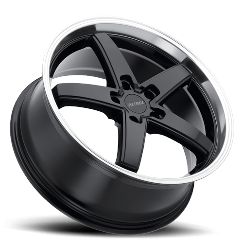 P1B GBM Gloss Black / Machined Cut Lip