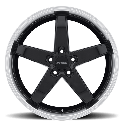 P1B GBM Gloss Black / Machined Cut Lip