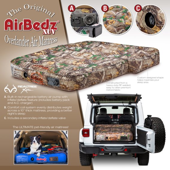 AirBedz XUV by Pittman Outdoors - PPI-CMO_XUV JEEP, SUV & Crossover Vehicle Rear Seats Down Air M...