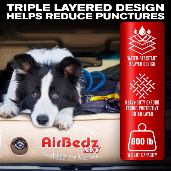 AirBedz XUV by Pittman Outdoors - PPI-TAN_XUV JEEP, SUV & Crossover Vehicle Rear Seats Down Air M...