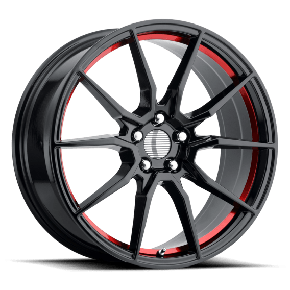 PR193 GBR Gloss Black / Red Machined
