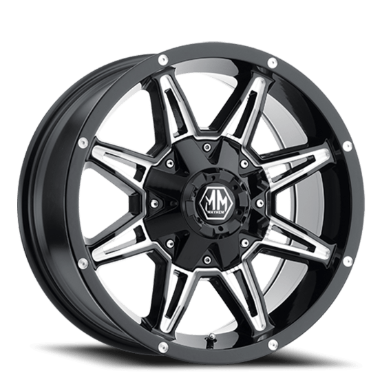 Rampage 8090 BK Black / Milled Spokes