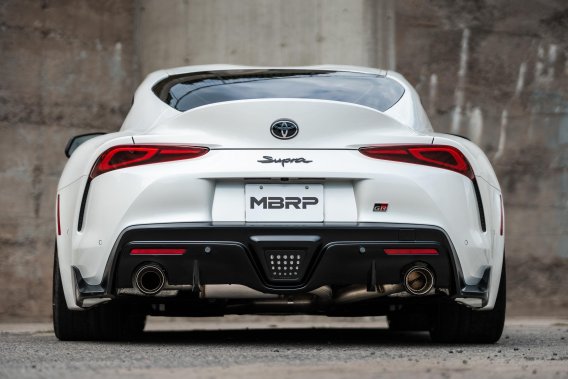 20-24 Toyota Supra T304 Stainless Steel 3 inch Cat-Back Dual Rear Outlet with Burnt End Tips 2 4....