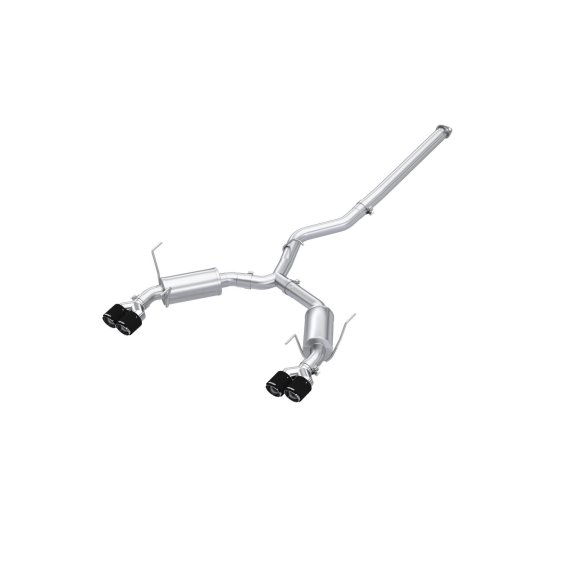 22-Up Subaru WRX 2.4L T304 Stainless Steel 3 Inch Cat-Back Dual Split Rear Quad Carbon Fiber Tips...