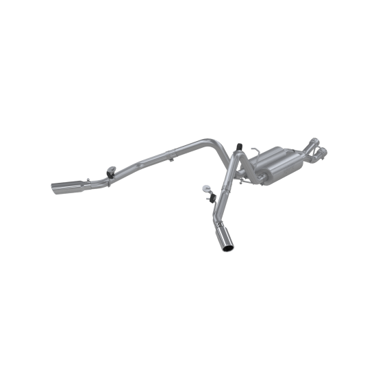 Silverado/Sierra 2.5 Inch Cat Back Exhaust System Dual Split Side Armor Plus, Chevrolet/GMC 2500 ...