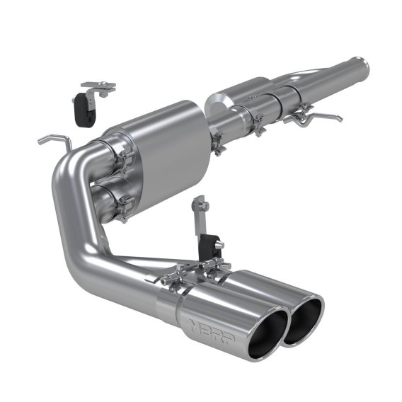 3 Inch Cat Back Exhaust System Pre-Axle Dual Outlet Aluminized Steel For 09-18 Silverado/Sierra 1...