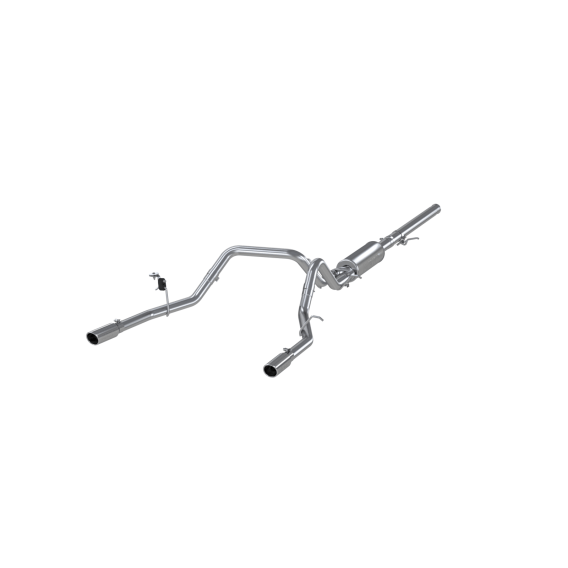 3 Inch Cat Back Exhaust System Dual Split Rear For 14-18 Silverado/Sierra 1500 Aluminized Steel M...