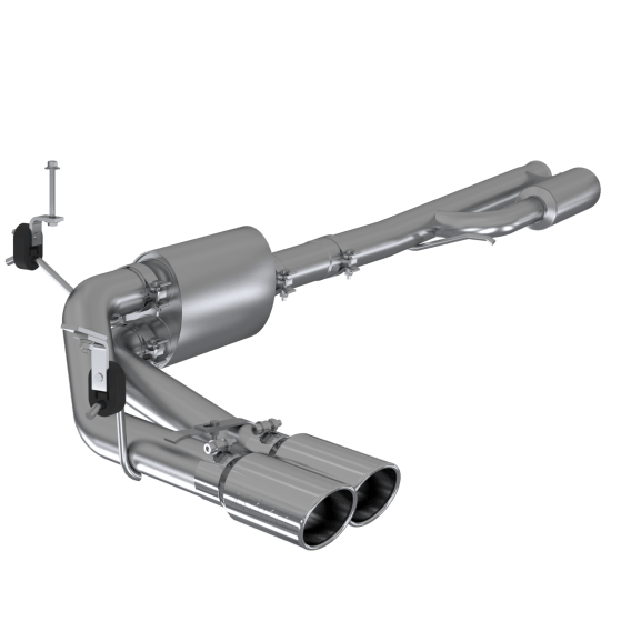 3 Inch Cat Back Exhaust System Pre-Axle Dual Side Exit T304 Stainless Steel For 19-Up Silverado/S...