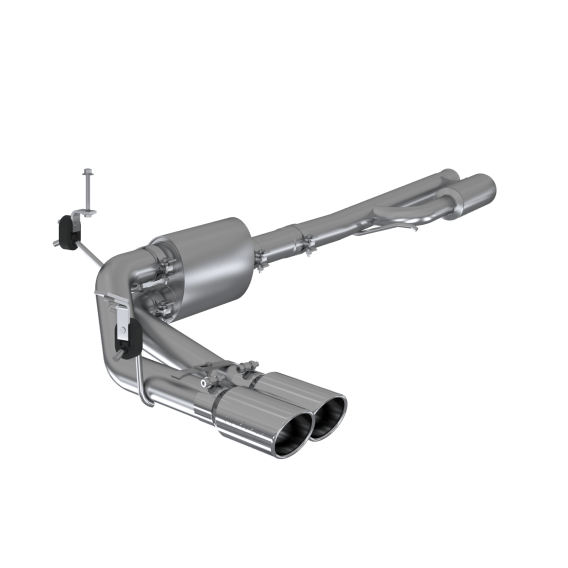 3 Inch Cat Back Exhaust System Pre-Axle Dual Outlet Aluminized Steel For 19-24 Silverado/Sierra 1...