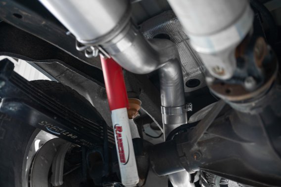 4 Inch Cat Back Exhaust System Single Side Exit 20-Up Silverado/Sierra 2500/3500 HD 6.6L V8 Armor...