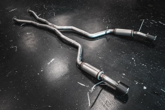 2018-2024 Dodge Durango SRT SRT Hellcat 6.2L/6.4L Armor Lite Aluminized Steel 3 Inch Cat-Back Dua...