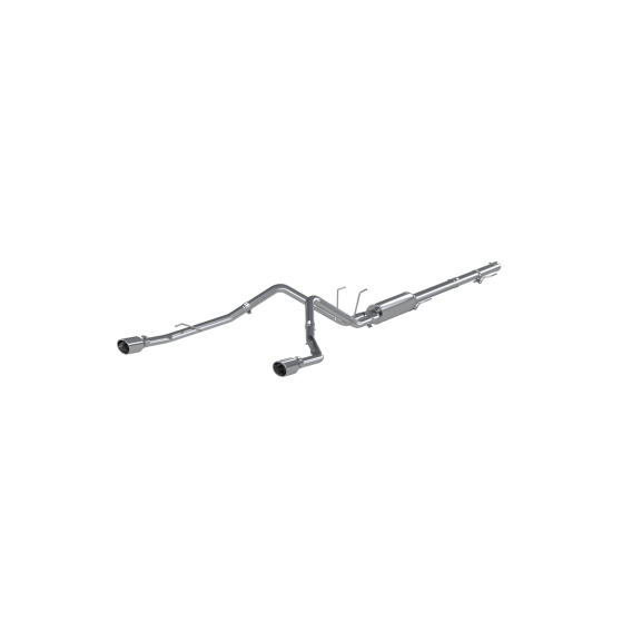 Cat Back Exhaust System Dual Split Rear Aluminized Steel Through Stock Bumper For 09-18 RAM 1500 ...