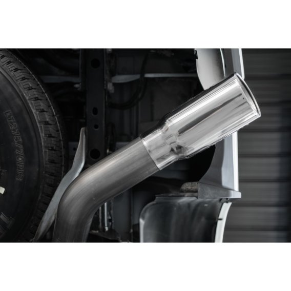 14-Up Ram 2500/3500 Armor Pro T304 Stainless Steel 4 Inch Cat Back Single Side Exit Exhaust Syste...