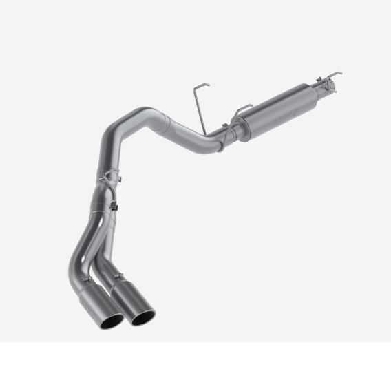 4 Inch Cat Back Exhaust System For 14-Up RAM 2500/3500 6.4L Single Side Dual Outlet Aluminized St...