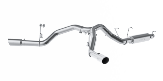 4 Inch Cat Back Exhaust System For 14-Up RAM 2500 6.4L Dual Split Side Exit T409 Stainless Steel ...