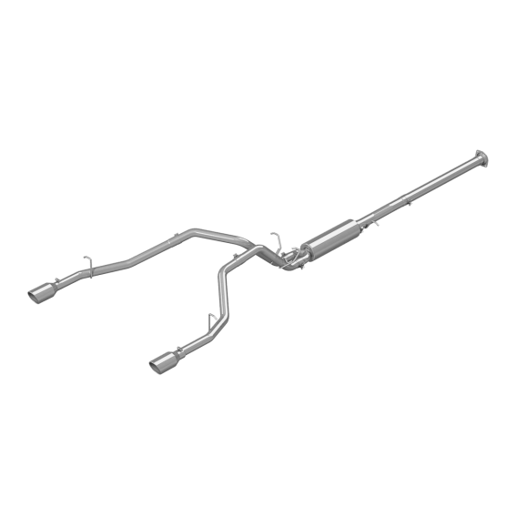 Cat Back Exhaust System Dual Split Rear T409 Stainless Steel For 19-Up RAM Hemi 1500 5.7L MBRP