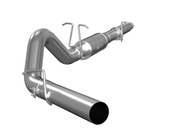 Cat Back Exhaust System 4 Inch Single Side Exit No Tip Included Aluminized Steel For 99-04 Ford F...