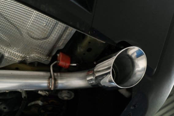 2021-Up Ford Bronco Sport 2.0L EcoBoost T409 Stainless Steel 2.5 Inch Resonator-Back Dual Split R...