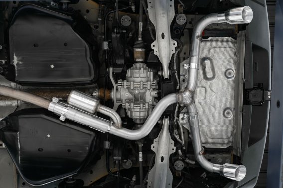 21-Up Ford Bronco Sport 2.0L EcoBoost Aluminized Steel 2.5 Inch Resonator-Back Dual Split Rear Ex...