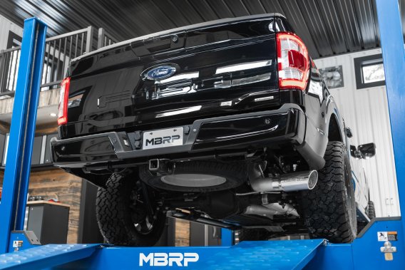 21-Up Ford F-150 4 Inch Cat Back Single Side Race Version 304 Stainless Steel Exhaust System MBRP