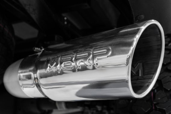 21-Up Ford F-150 4 Inch Cat Back Single Side Race Version Black Coated- Aluminized Steel Exhaust ...