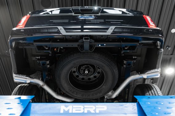 21-Up Ford F-150 Aluminized Steel 3 Inch Cat-Back 2.5 Inch Dual Split Side Exhaust System MBRP