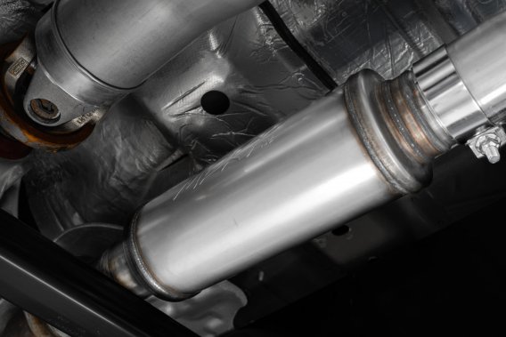 21-Up Ford F-150 T409 Stainless Steel 3 Inch Cat-Back 2.5 Inch Dual Split Rear Exhaust System MBR...