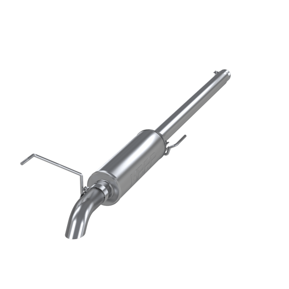 Cat Back Exhaust System Single Turn Down Aluminized Steel For 04-08 Ford F-150 All Engines MBRP