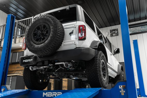 21-Up Ford Bronco 2.3L/2.7L EcoBoost 2/4-Door T304 Stainless Steel 3 Inch Cat-Back Dual Split Rea...