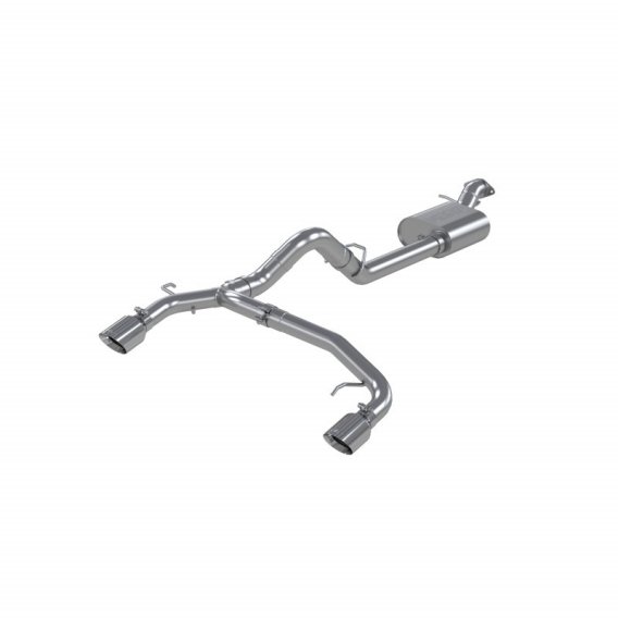 21-Up Ford Bronco 2.3L/2.7L EcoBoost 2/4-Door Aluminized Steel 3 Inch Cat-Back Dual Split Rear MB...