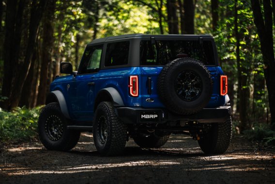 2021-Up Ford Bronco 2.3L/2.7L Aluminized Steel 3 Inch Cat-Back Single High Clearance Rear Exit To...